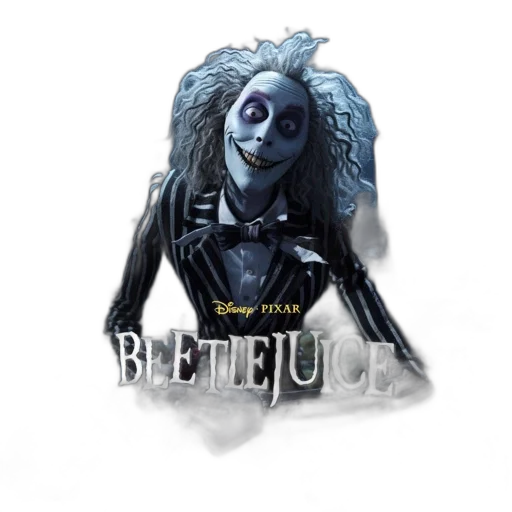 concept art, promotional, poster, beetlejuice transparent PNG cut-out