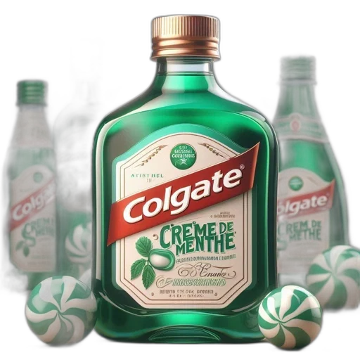 bottle, crown, creature, 3d render transparent PNG cut-out