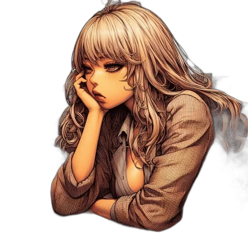 face, hair, staff, mask transparent PNG cut-out
