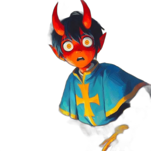 mask, dragon, creature, staff transparent PNG cut-out