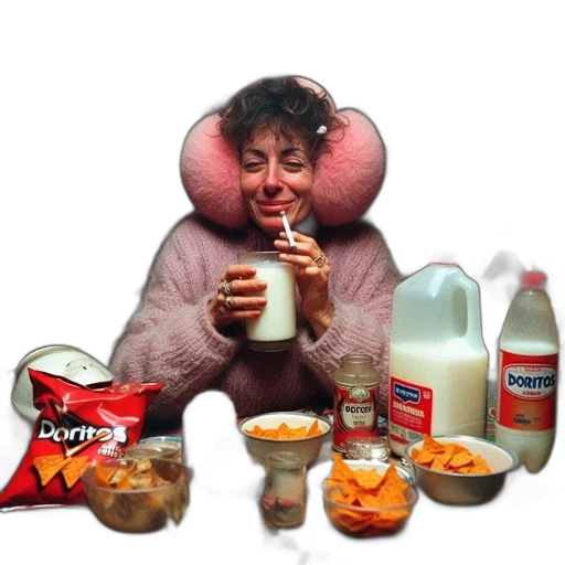 food, jacket, creature, mask transparent PNG cut-out