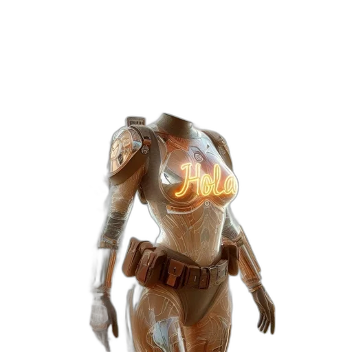 robot, mask, weapon, creature transparent PNG cut-out