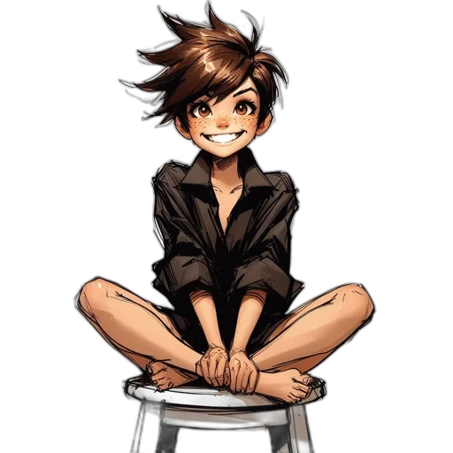dress, staff, cartoon, anime transparent PNG cut-out