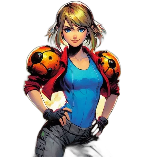comic book art, concept art, pixel art, cartoon transparent PNG cut-out