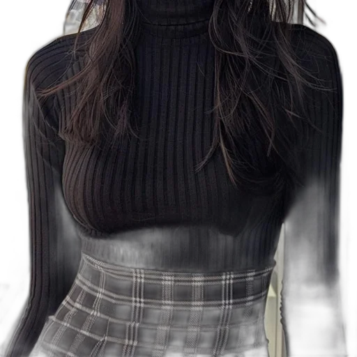 dress, jacket, hair, face transparent PNG cut-out
