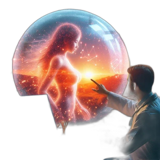 concept art, fantasy art, outer space, fire transparent PNG cut-out