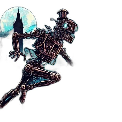 robot, sword, staff, weapon transparent PNG cut-out