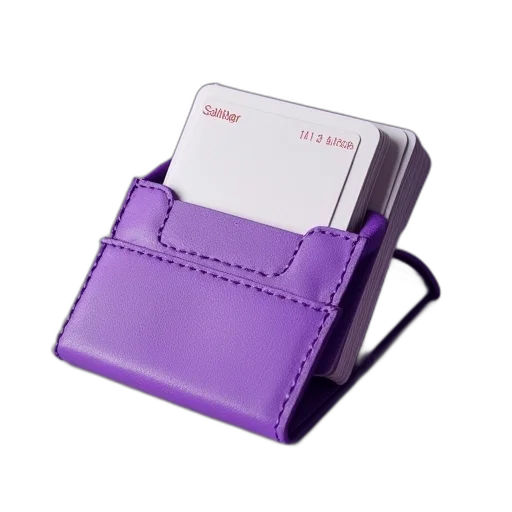 pastel, purple, card, holder transparent PNG cut-out