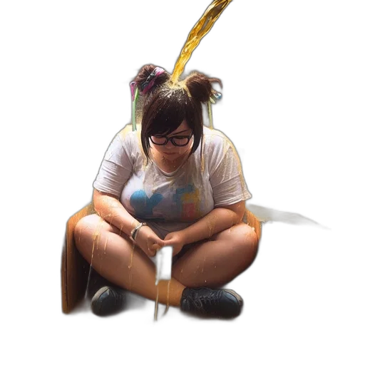 staff, weapon, hair, crown transparent PNG cut-out