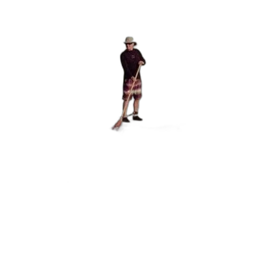 jacket, staff, hat, shoes transparent PNG cut-out