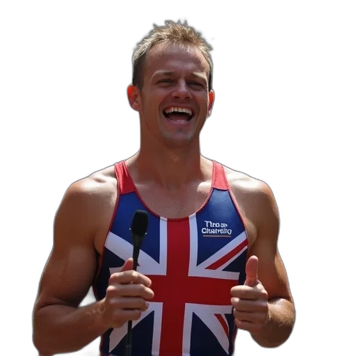 british, swimmer, person, speaks transparent PNG cut-out