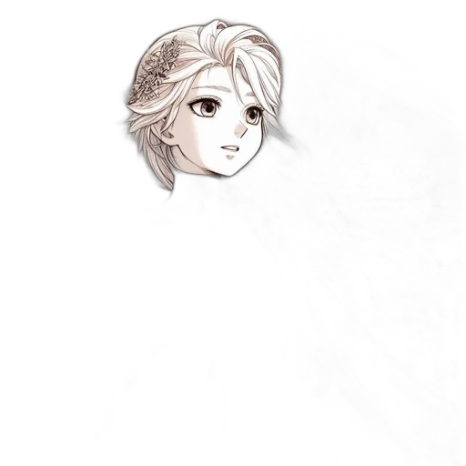 staff, face, crown, hair transparent PNG cut-out