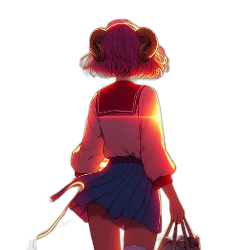 dress, jacket, staff, weapon transparent PNG cut-out