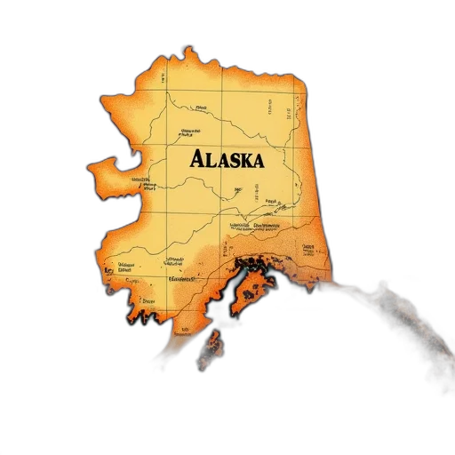 concept art, old, map, alaska transparent PNG cut-out