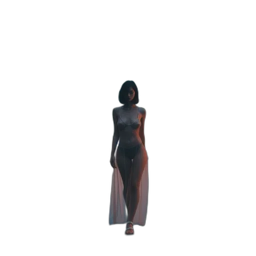 dress, creature, jewelry, staff transparent PNG cut-out
