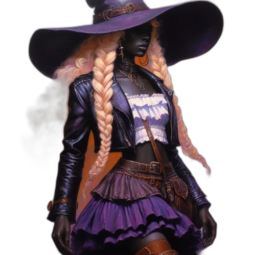 hat, dress, concept art, fantasy art transparent PNG cut-out