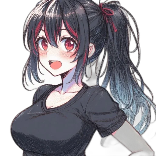 dress, staff, robot, hair transparent PNG cut-out