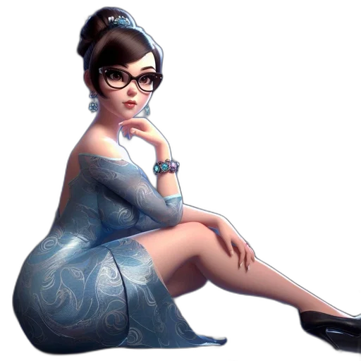 dress, concept art, 3d render, fantasy art transparent PNG cut-out