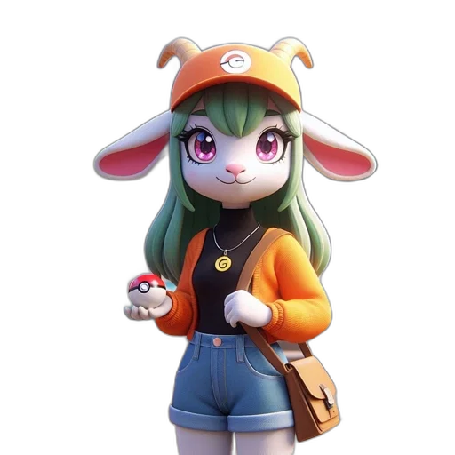 staff, hat, animal, creature transparent PNG cut-out