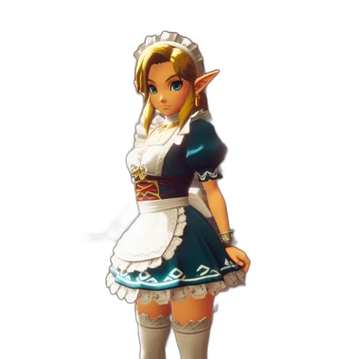 dress, staff, face, weapon transparent PNG cut-out