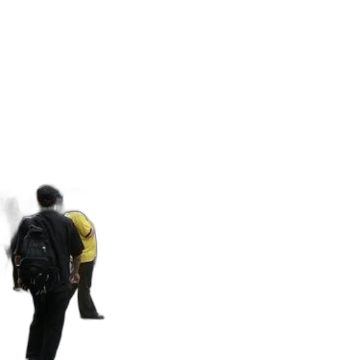 jacket, staff, umbrella, robot transparent PNG cut-out