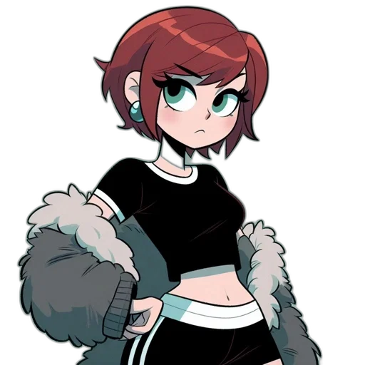 jacket, staff, creature, animal transparent PNG cut-out