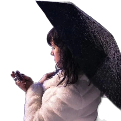 umbrella, hat, jacket, dress transparent PNG cut-out