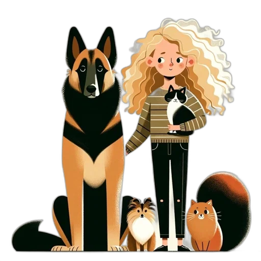 animal, cartoon, watercolor, concept art transparent PNG cut-out