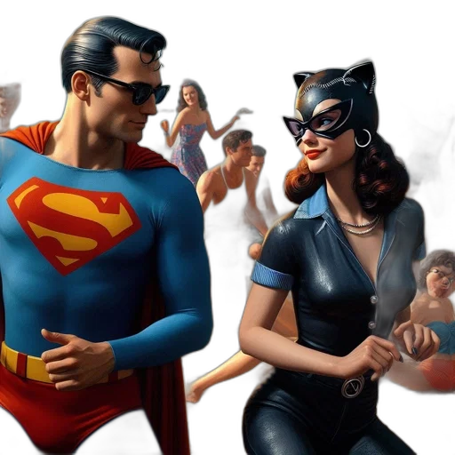 comic book art, concept art, cartoon, fantasy art transparent PNG cut-out