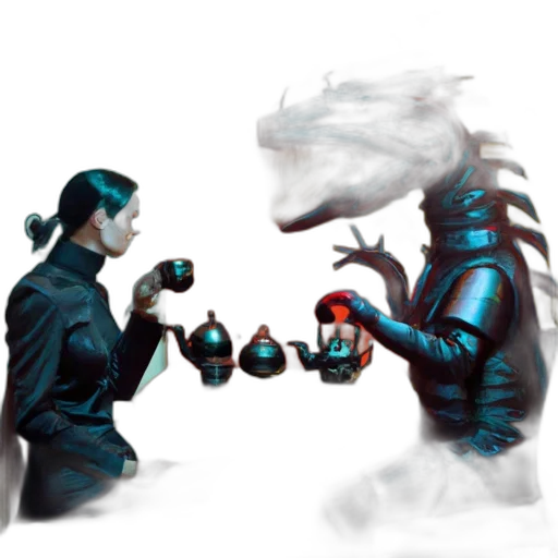 dragon, robot, creature, concept art transparent PNG cut-out