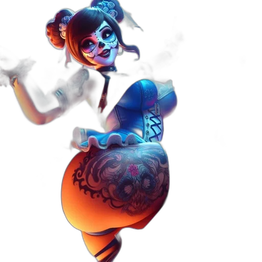 mask, staff, dress, concept art transparent PNG cut-out