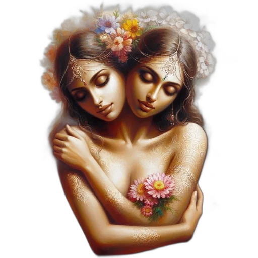 jewelry, mask, oil painting, photorealistic transparent PNG cut-out