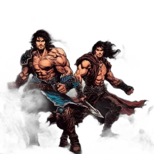 fantasy art, concept art, comic book art, pixel art transparent PNG cut-out