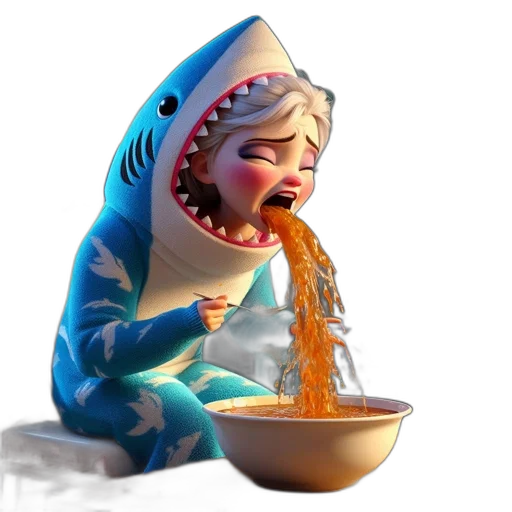 food, creature, animal, 3d render transparent PNG cut-out