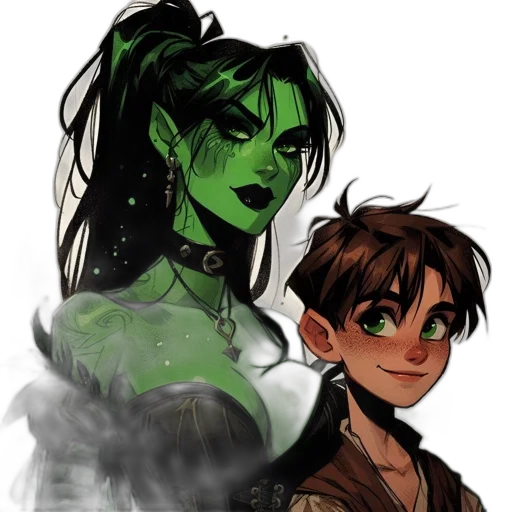 concept art, comic book art, fantasy art, pixel art transparent PNG cut-out