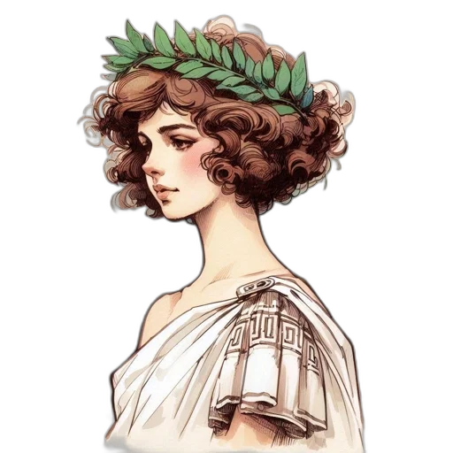 dress, crown, hat, staff transparent PNG cut-out