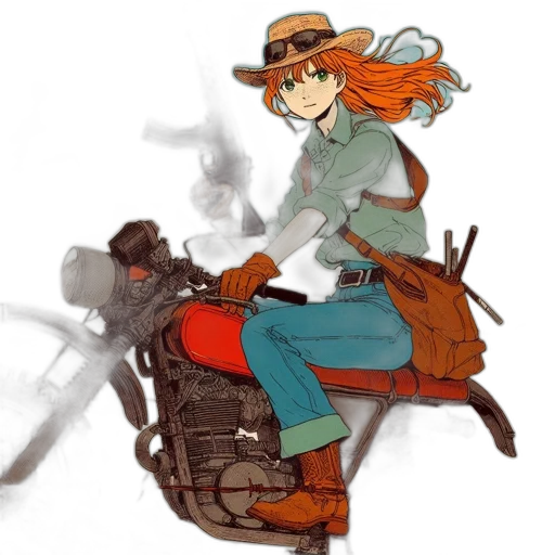 hat, jacket, weapon, concept art transparent PNG cut-out