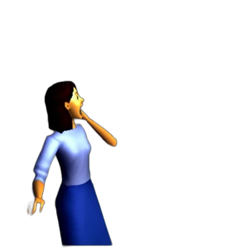 dress, staff, face, weapon transparent PNG cut-out