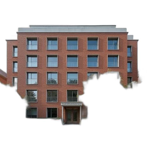 building, furniture, face, 3d render transparent PNG cut-out
