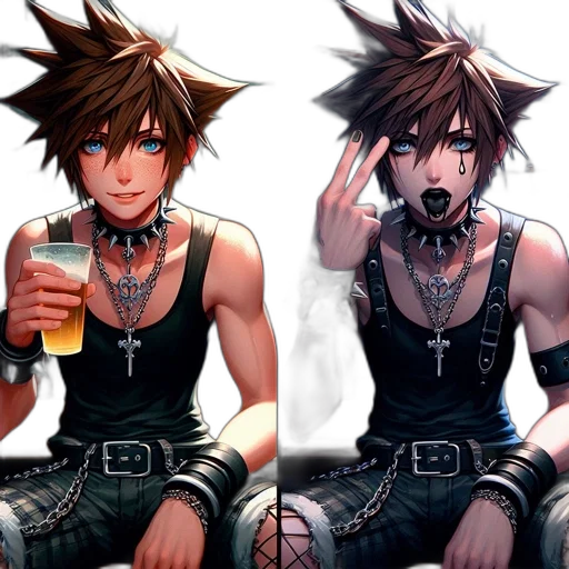 concept art, cyberpunk, pixel art, anime transparent PNG cut-out