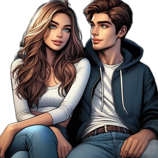 jacket, comic book art, cartoon, photorealistic transparent PNG cut-out