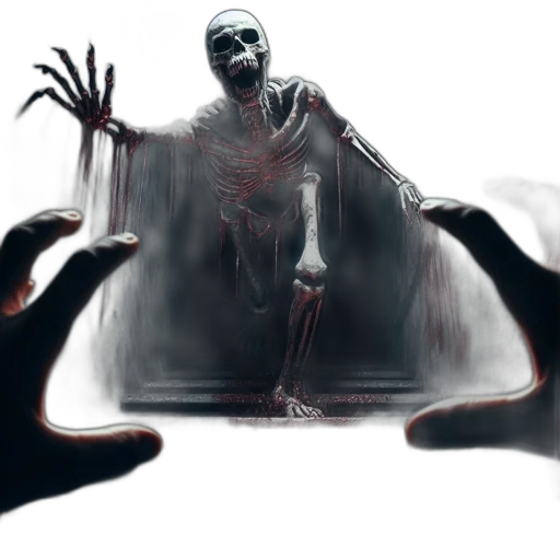 creature, mask, concept art, 3d render transparent PNG cut-out
