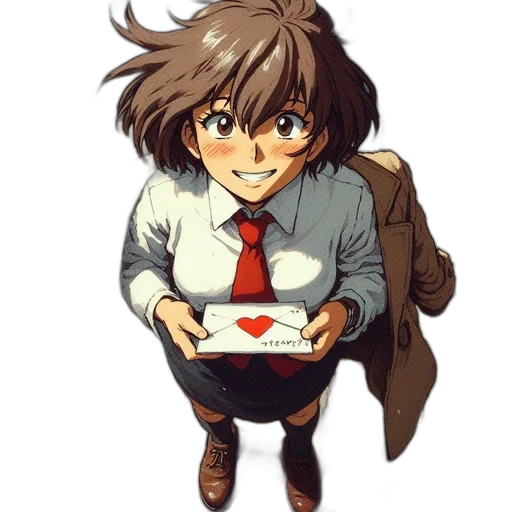 jacket, anime, pixel art, concept art transparent PNG cut-out