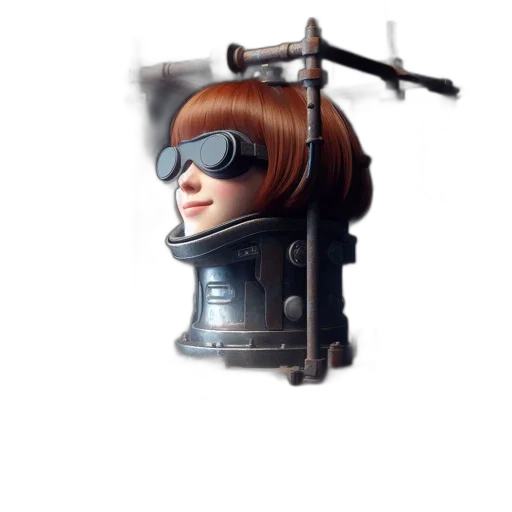 robot, staff, weapon, face transparent PNG cut-out