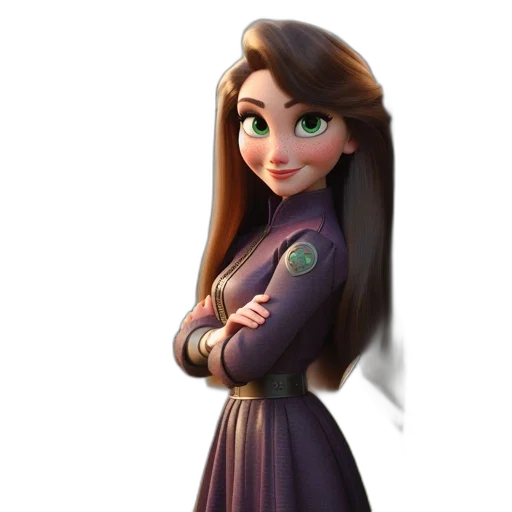 dress, staff, face, cartoon transparent PNG cut-out