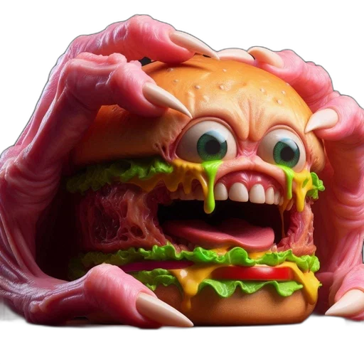 food, creature, animal, face transparent PNG cut-out
