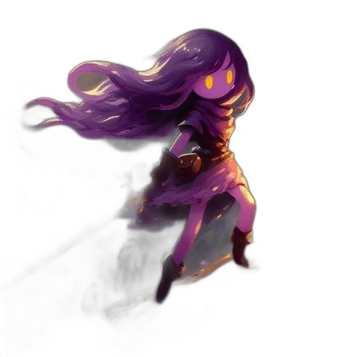 dragon, weapon, staff, hair transparent PNG cut-out