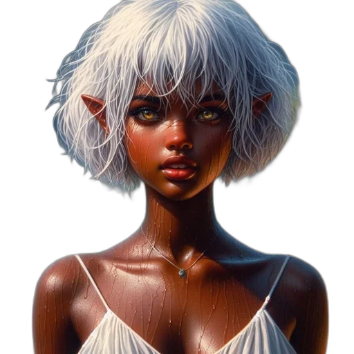 face, hair, creature, mask transparent PNG cut-out