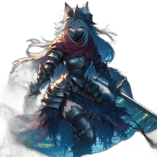 sword, mask, dragon, weapon transparent PNG cut-out