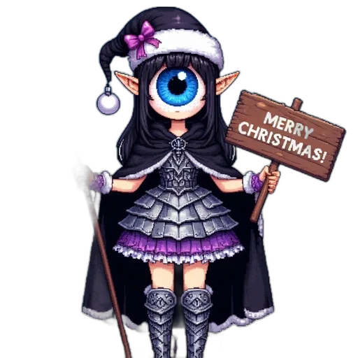 staff, dress, fantasy art, pixel art transparent PNG cut-out